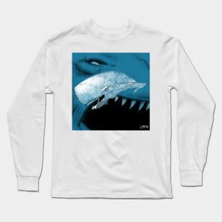 liviathan ecopop white whale kaiju art Long Sleeve T-Shirt